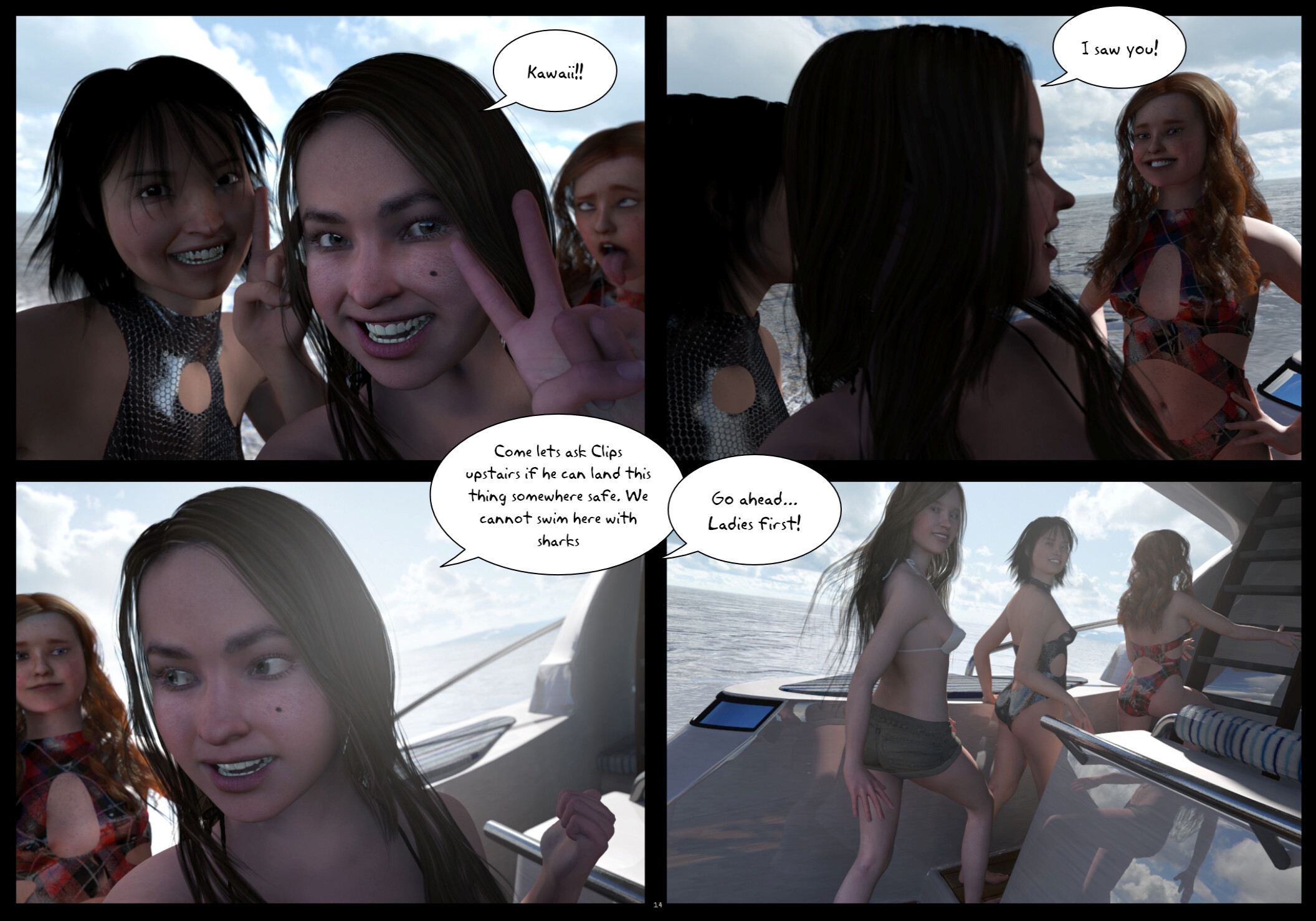 The 2017 New Years Boat Trip & Ero Goes to The UK - Draft Comic Screenshot