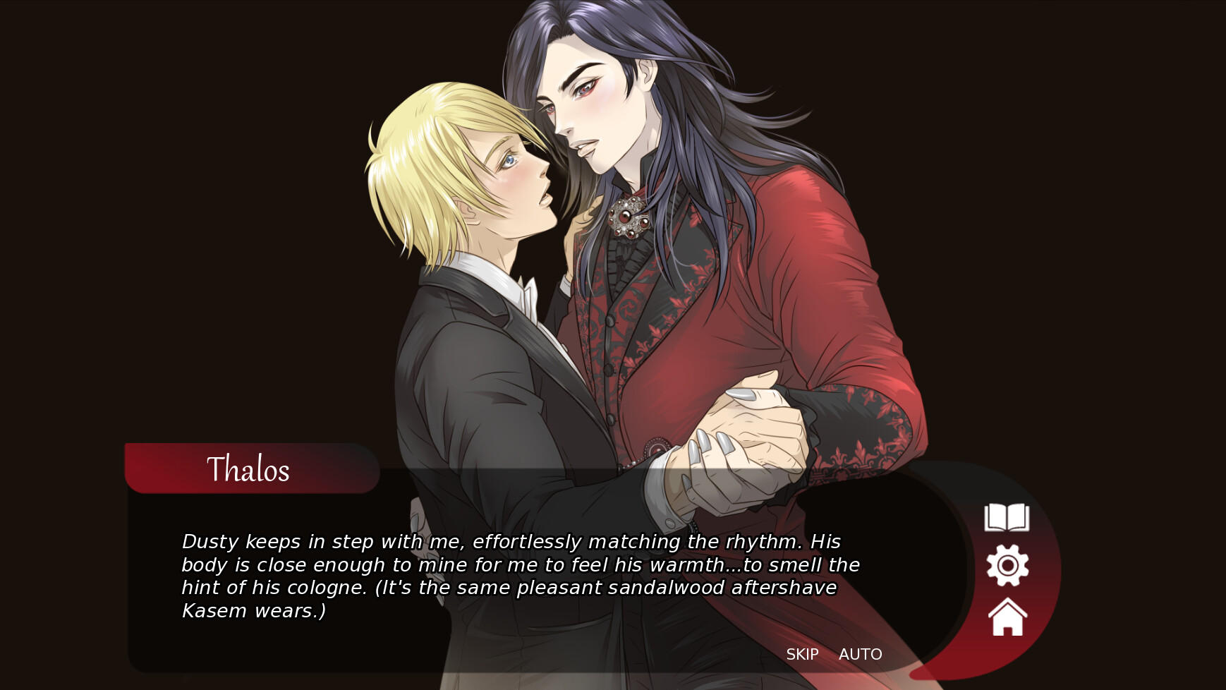 Vampire Slave: A Yaoi Visual Novel Screenshot