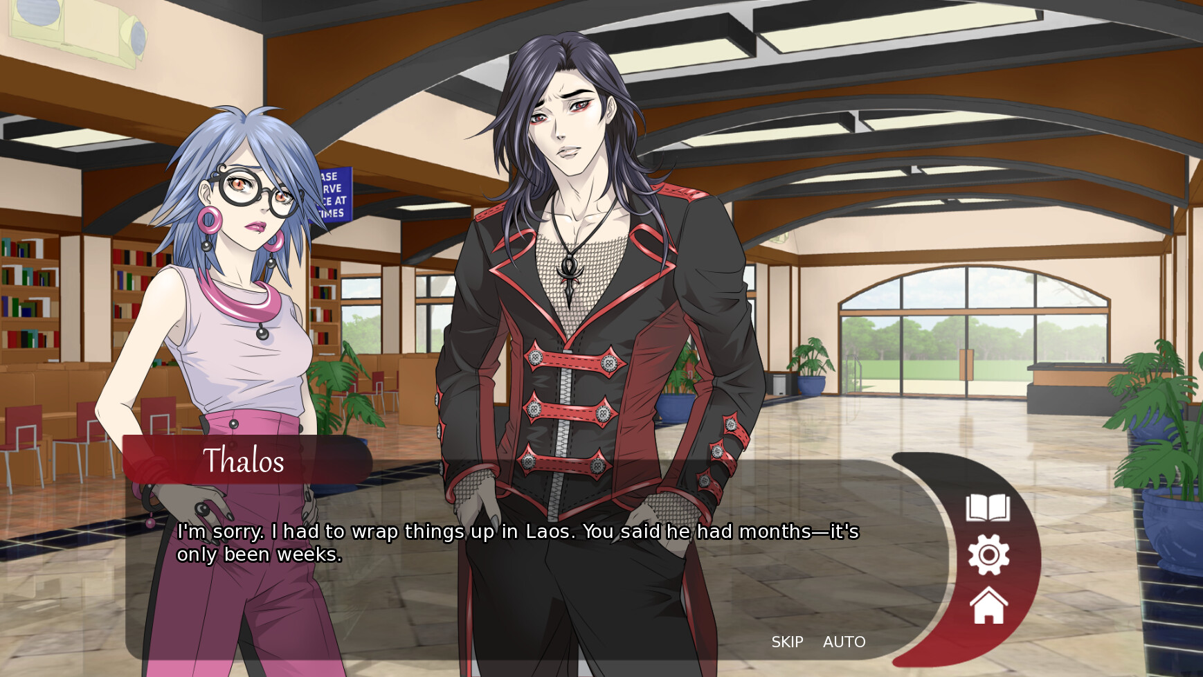 Vampire Slave: A Yaoi Visual Novel Screenshot