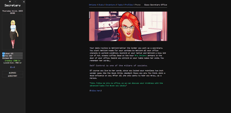 Secretary Screenshot