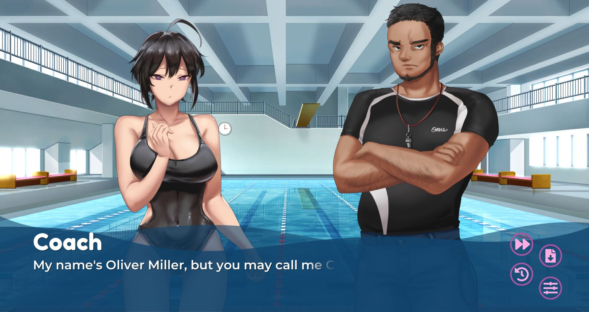 Swimmer Admiration Screenshot