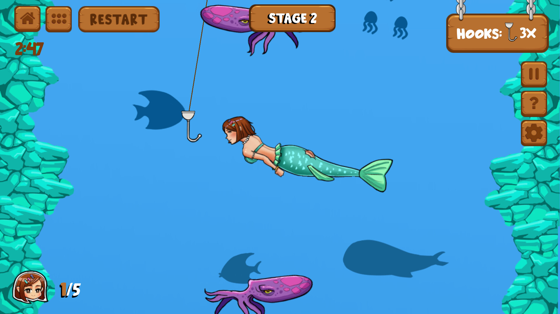 Mermaid Fishing Screenshot