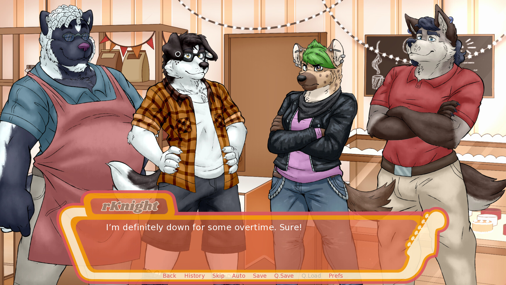 Chord Progressions, Furry Visual Novel Main Image