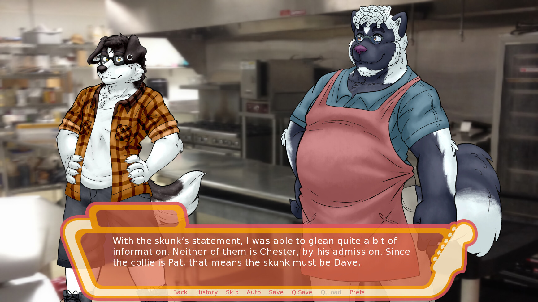 Chord Progressions, Furry Visual Novel Screenshot