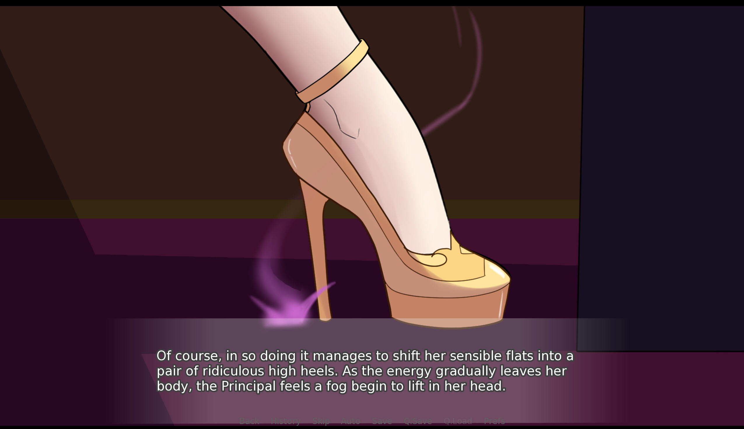 The Principals Bimbofication - A Kinetic Visual Novel Screenshot